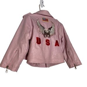 Outdoor Habitat Pink Leather Jacket Size 3T